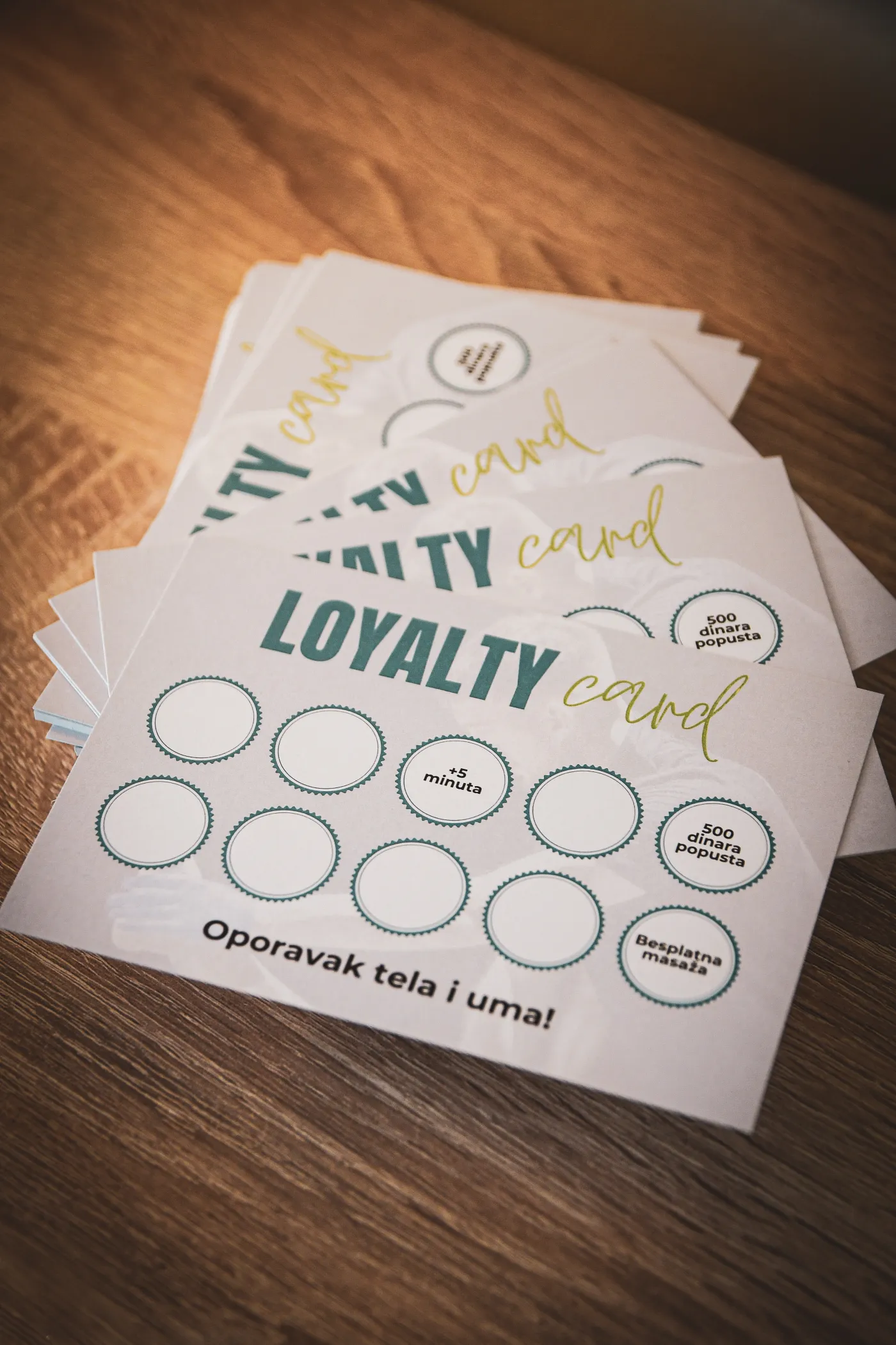 Loyalty kartica Relax A Massage studija u Pančevu