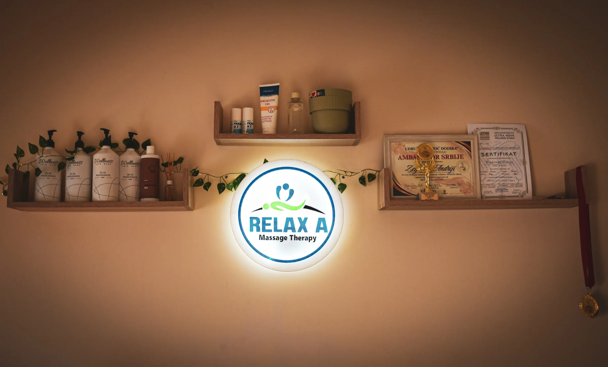 Prostor za masažu u Relax A Massage studiju u Pančevu